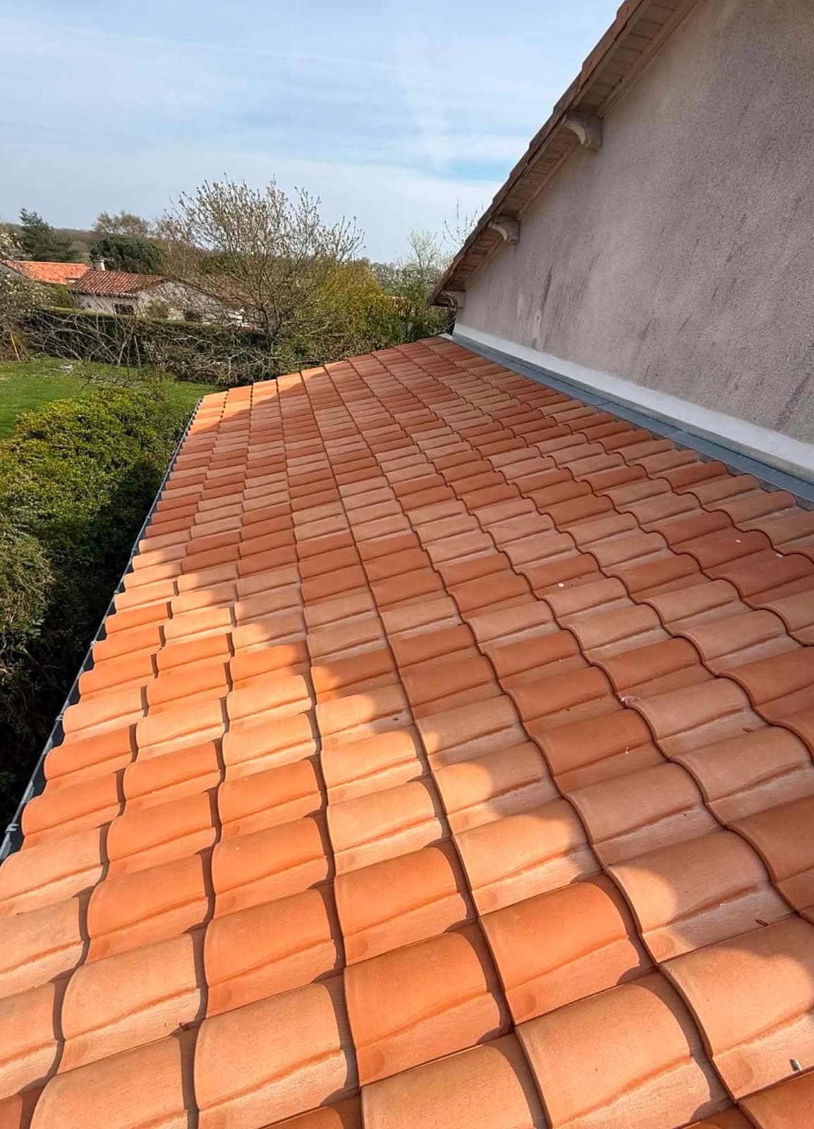 Couverture en tuiles neuves